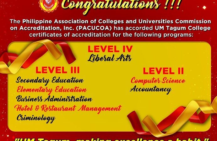 PACUCOA Accredited Programs